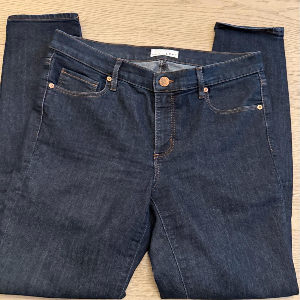 Loft modern skinny Dark Blue Denim Jeans size 29/8